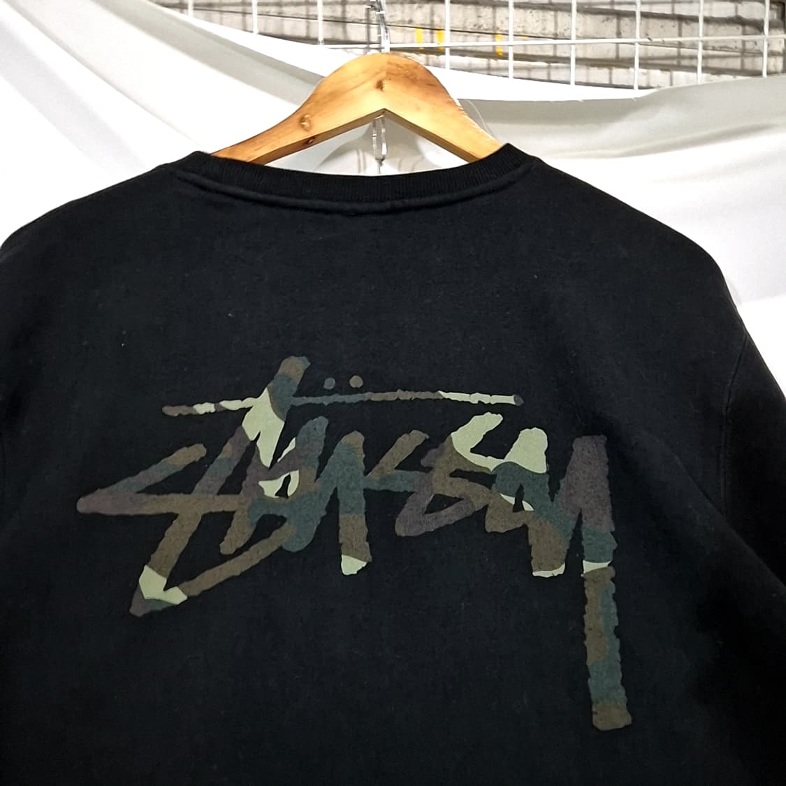Stussy 스투시 카모 스탁 빅 로고 맨투맨 상품이미지3