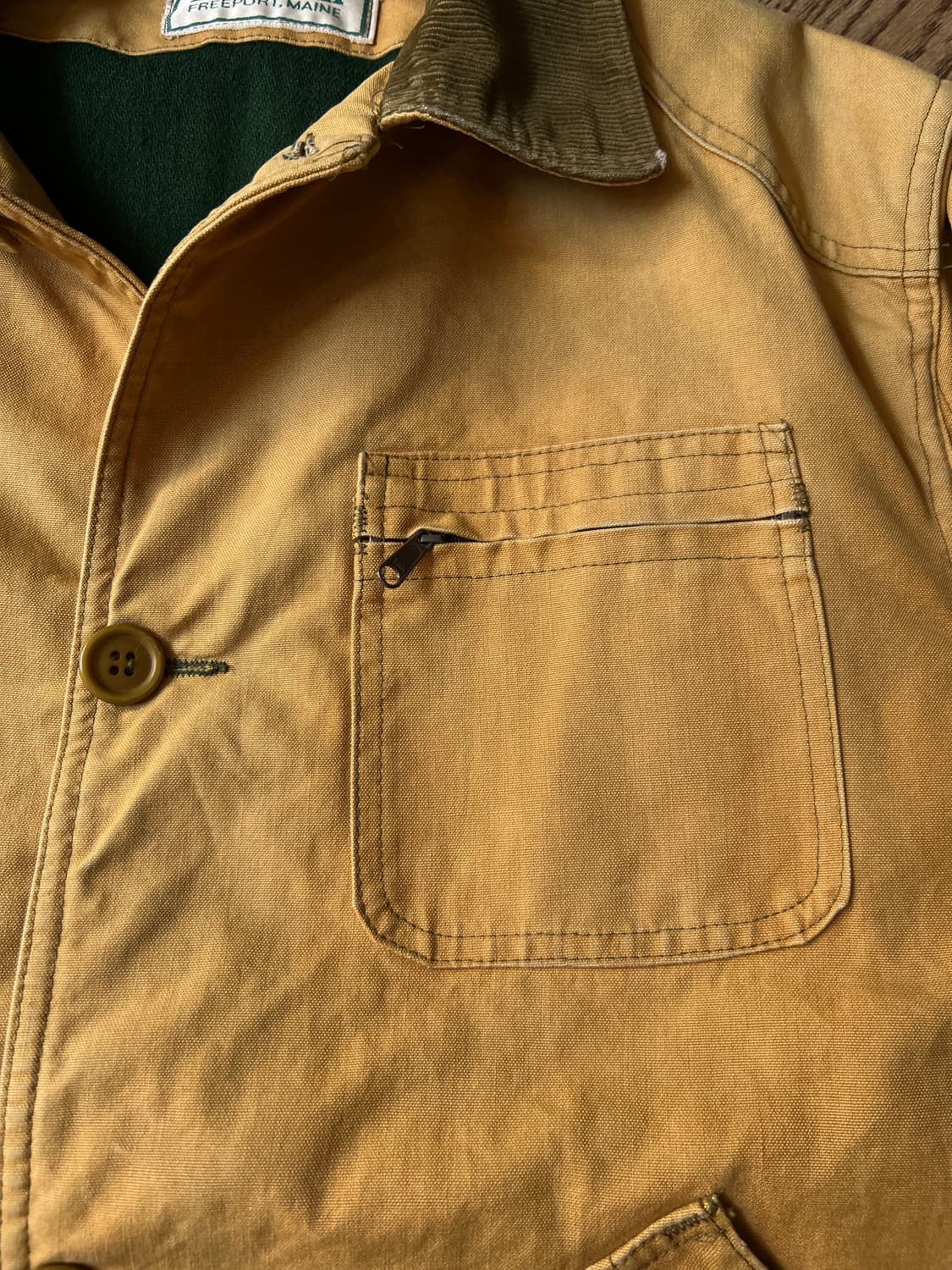 [L]70's 엘엘빈 Made in USA 빈티지 페이딩 헌팅 자켓 상품이미지3