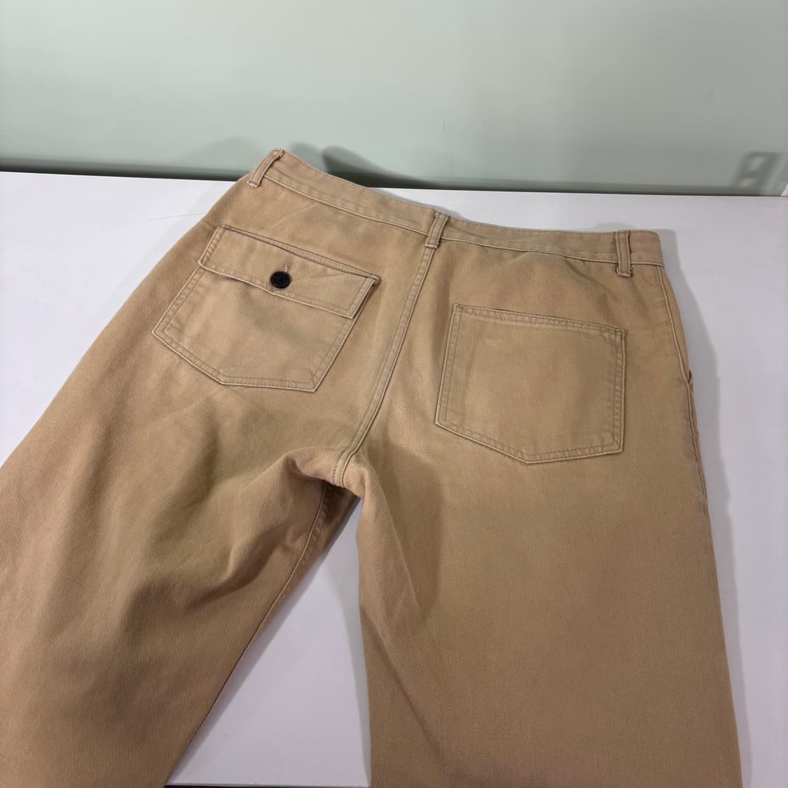 L 유니폼브릿지 베이지 레귤러핏 퍼티그팬츠 상품이미지3