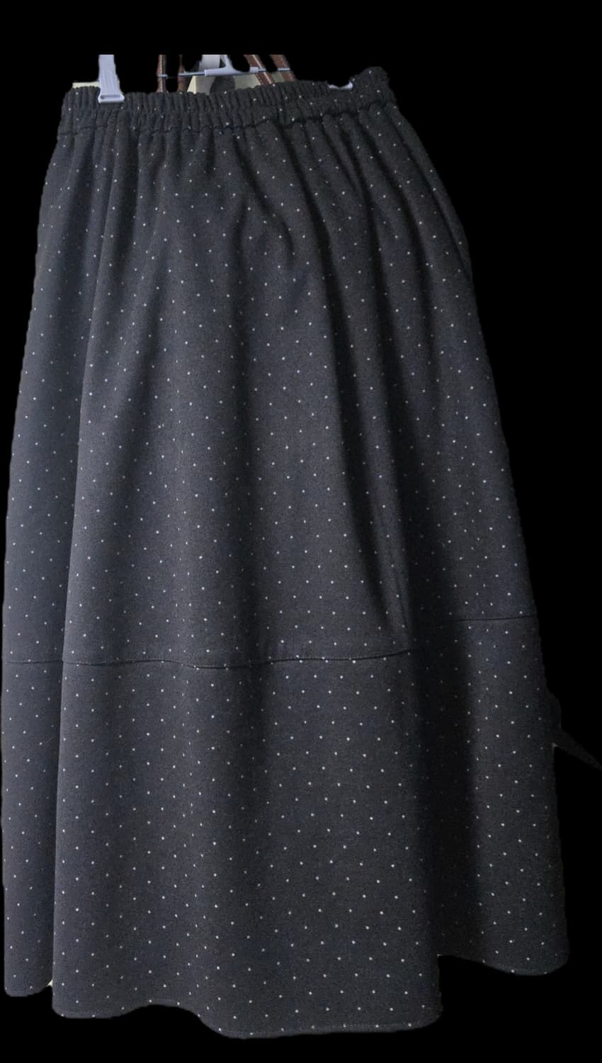 기모도트롱스커트 블랙 상품이미지1