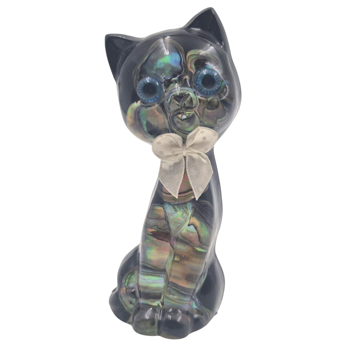 80s 뉴질랜드 파우아 자개 고양이 오브제 상품이미지1
