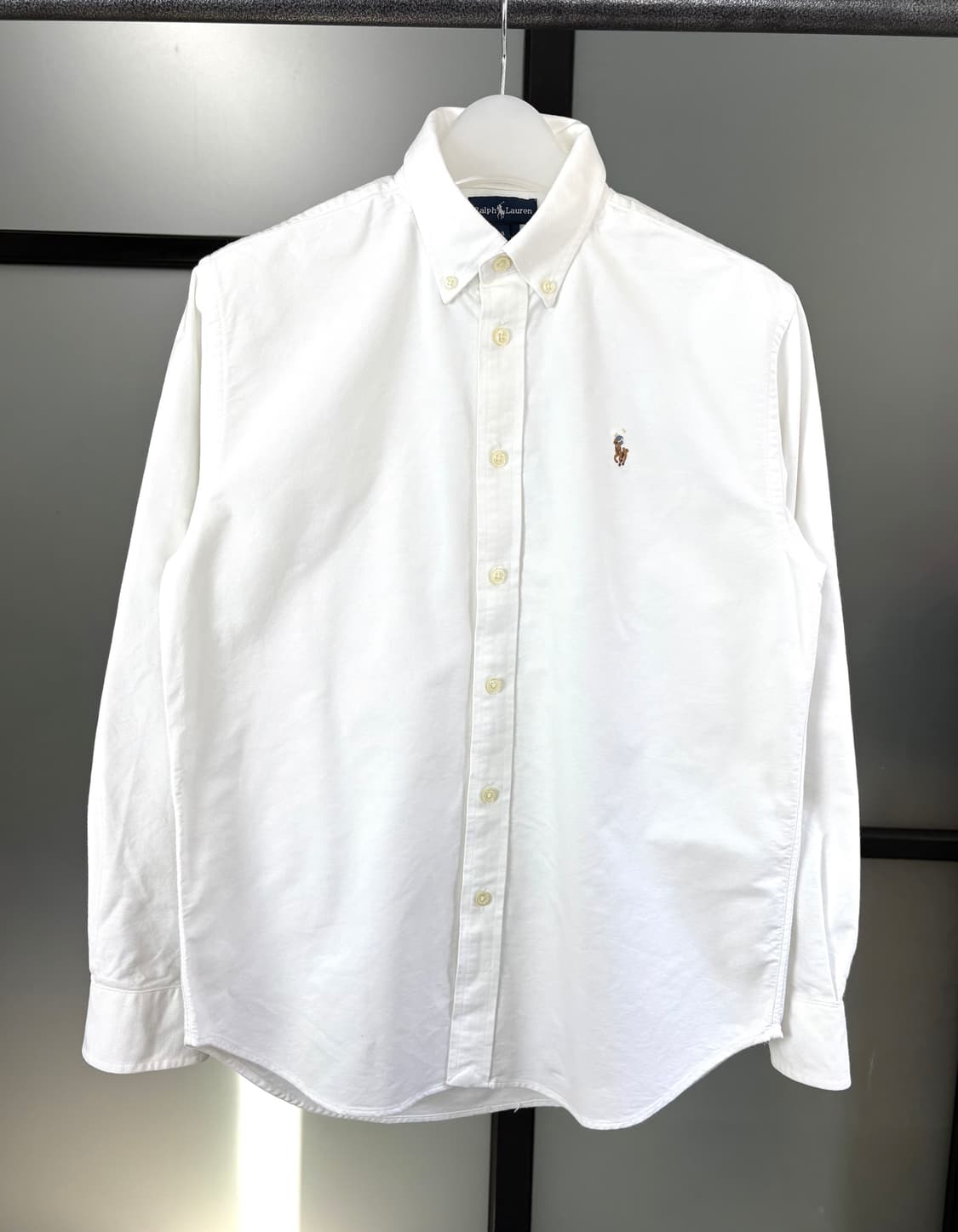 [L]POLO 화이트 여성 옥스포드 긴팔셔츠  상품이미지4