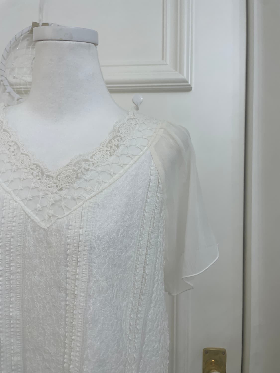 ivory lace point angel blouse 상품이미지6