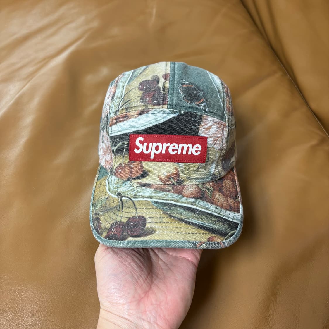 슈프림 캠프캡 모자 박스로고 스트로베리 상품이미지2