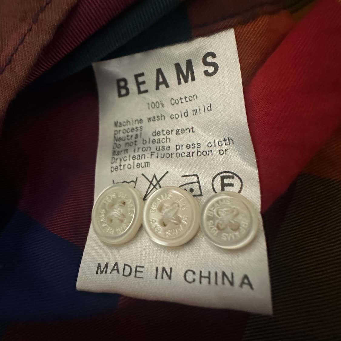 BEAMS multi color shirt 상품이미지4