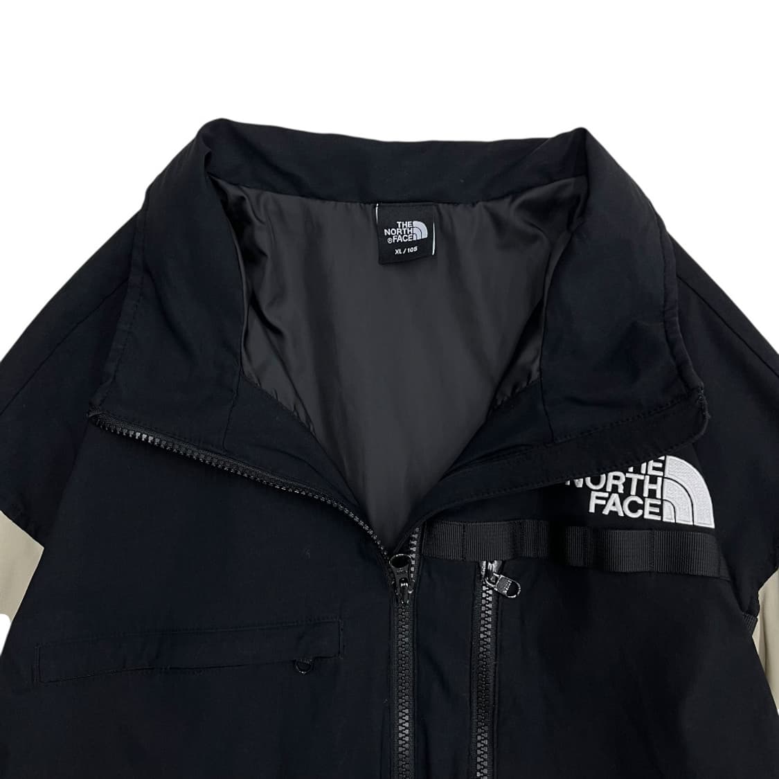 노스페이스 베이지 배색 블랙 바람막이 XL 상품이미지4