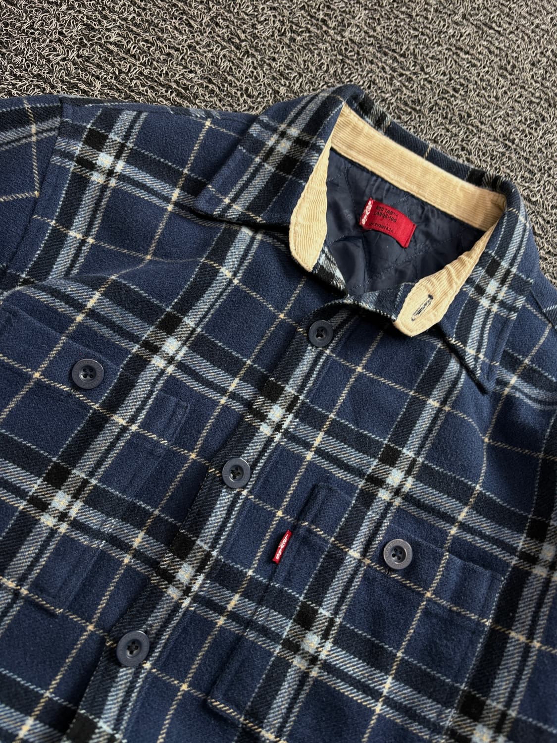 리바이스 치카노 울 체크 패턴 누빔 자켓 3843 상품이미지3