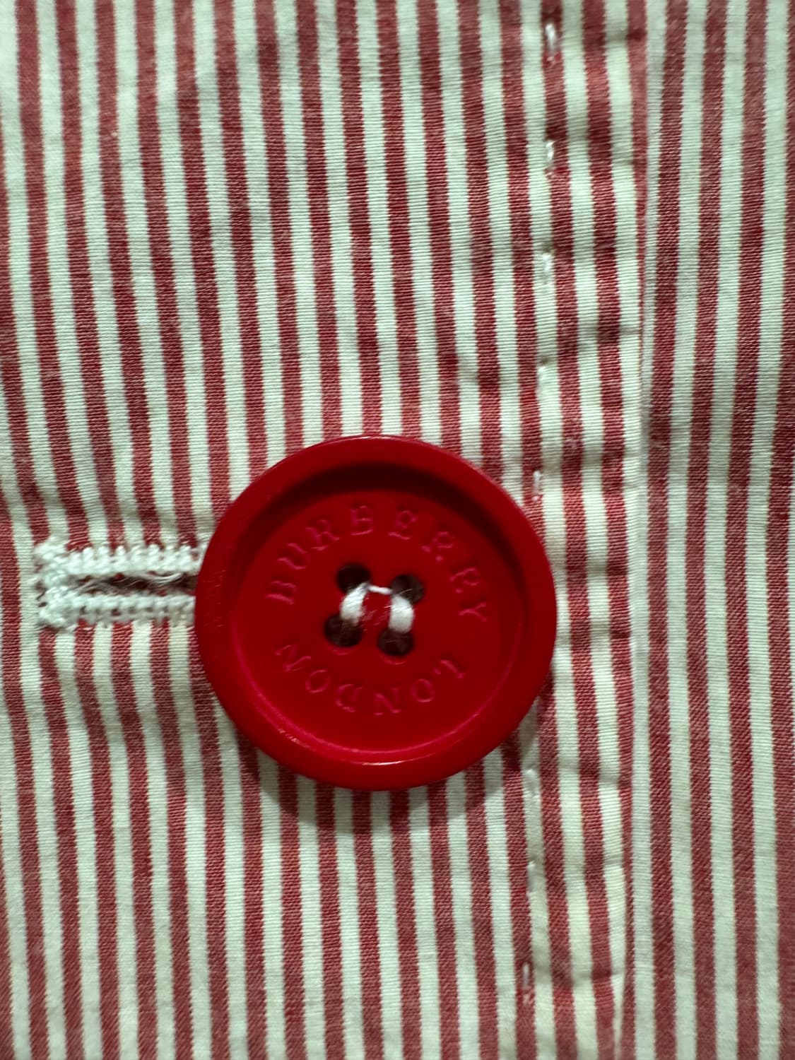 버버리 런던 핑크 스트라이프 블레이저 L 정품 상품이미지4