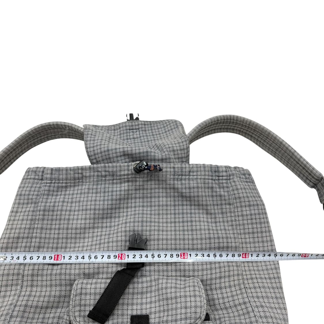 퀵실버 빈티지 Y2K 체크 복조리 드로우 스트링 포켓 백팩 가방 상품이미지8