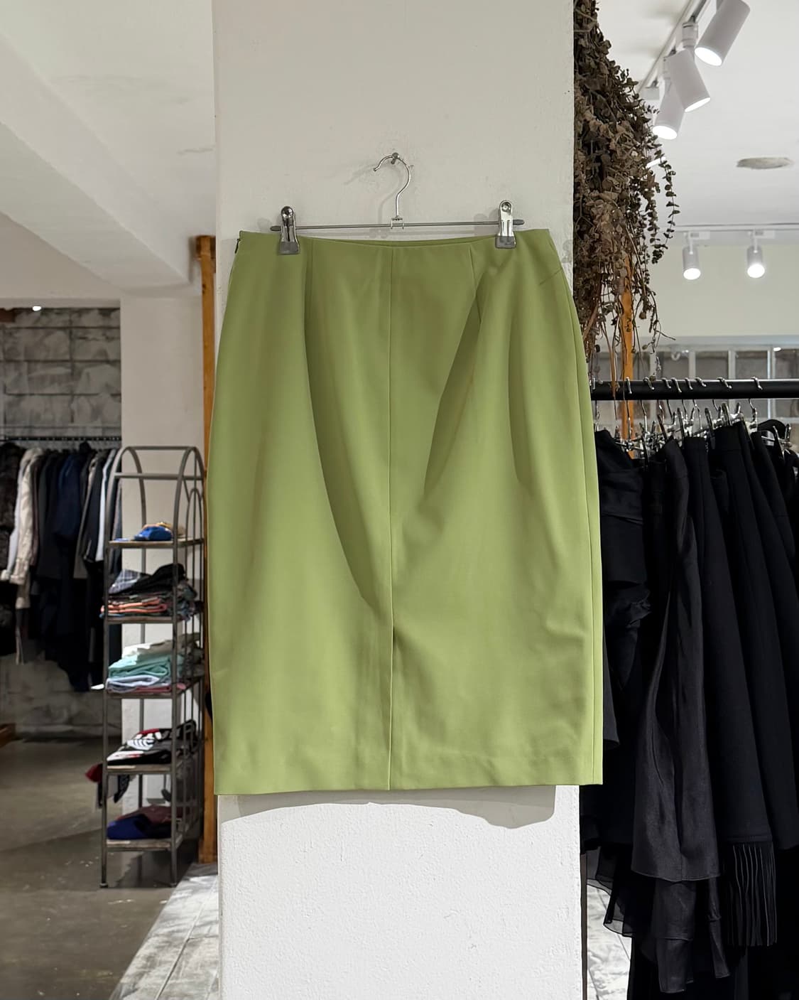 프라다 그린 폴리에스터 포켓 자켓/미디스커트 셋업 상품이미지7