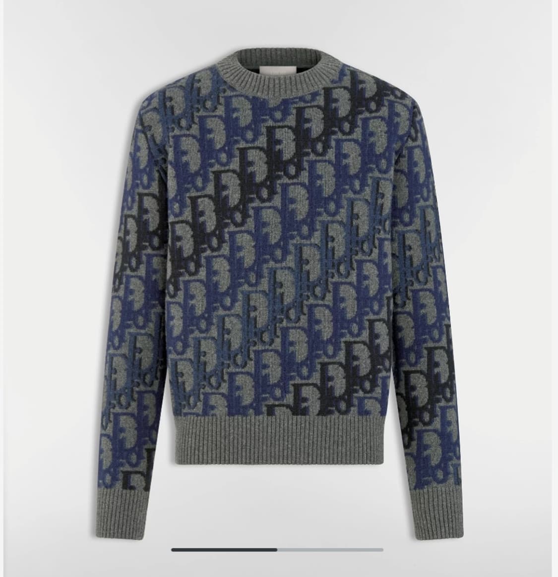 디올 오블리크 블루종 니트 스웨터 그레이 L 상품이미지1