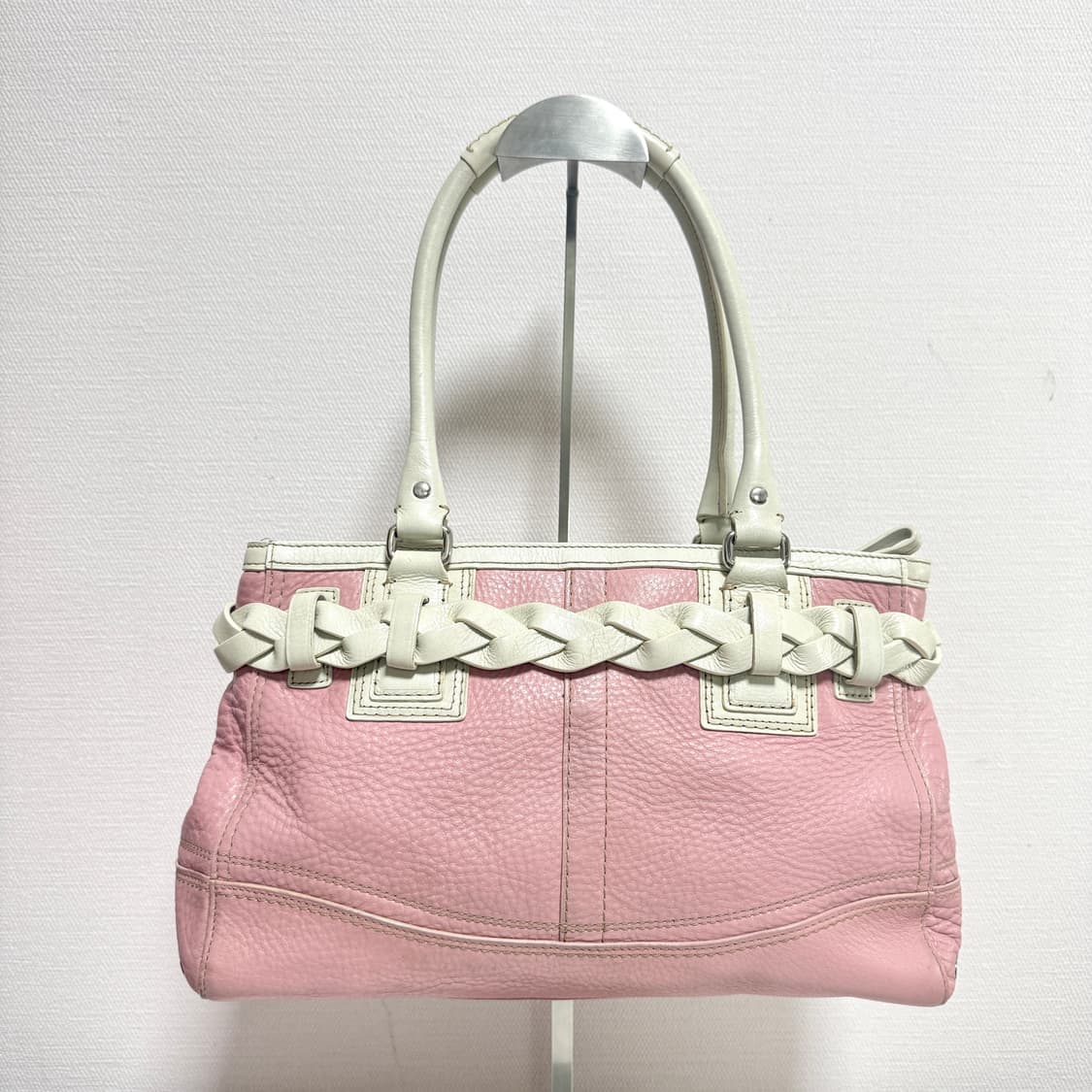 희귀⚡️딸기 우유 빈티지 코치 토트백 상품이미지2