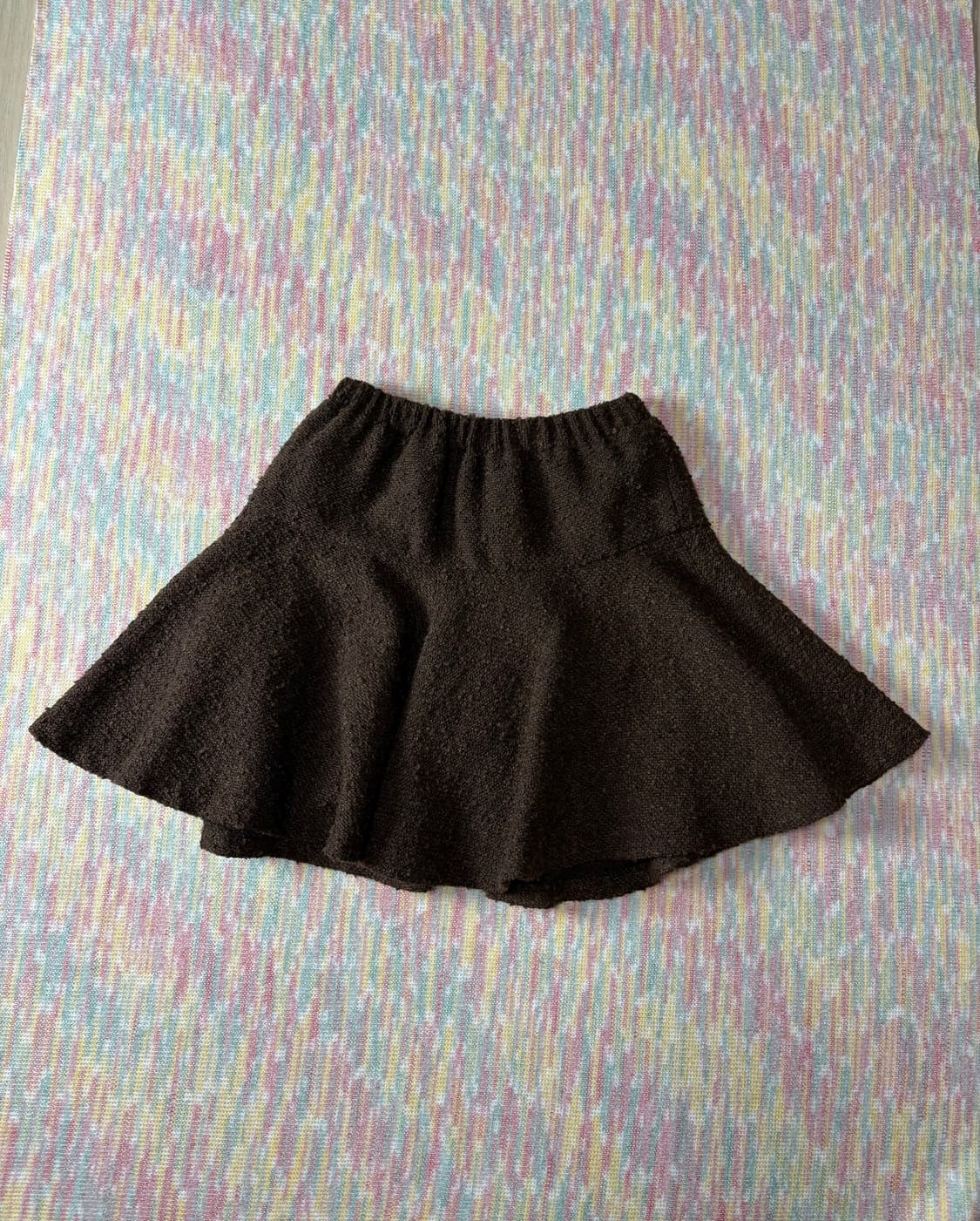 브라운 부클 미니 스커트 상품이미지6