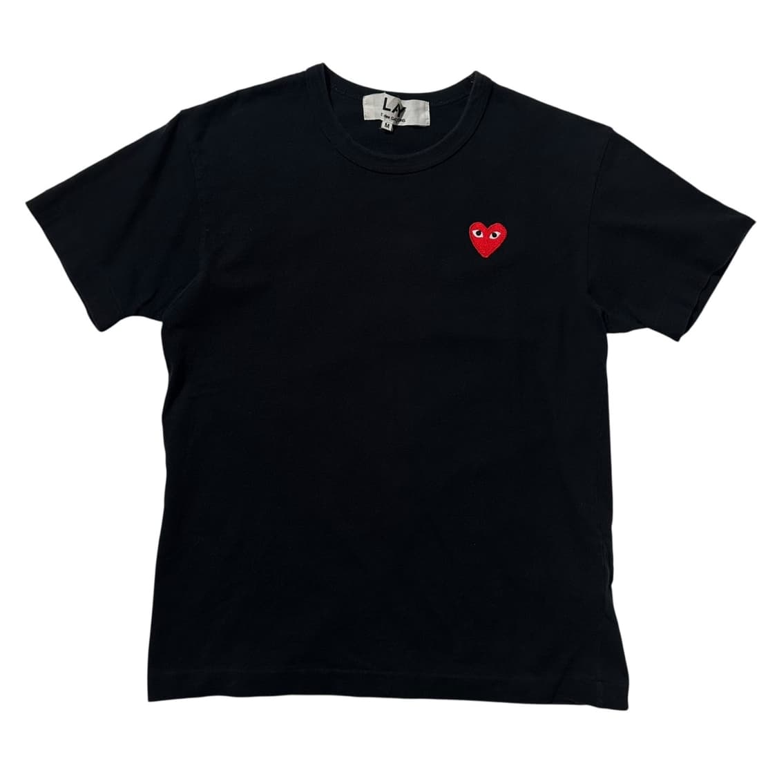 꼼데가르송 플레이 하트 와펜 반팔 티셔츠 상품이미지1