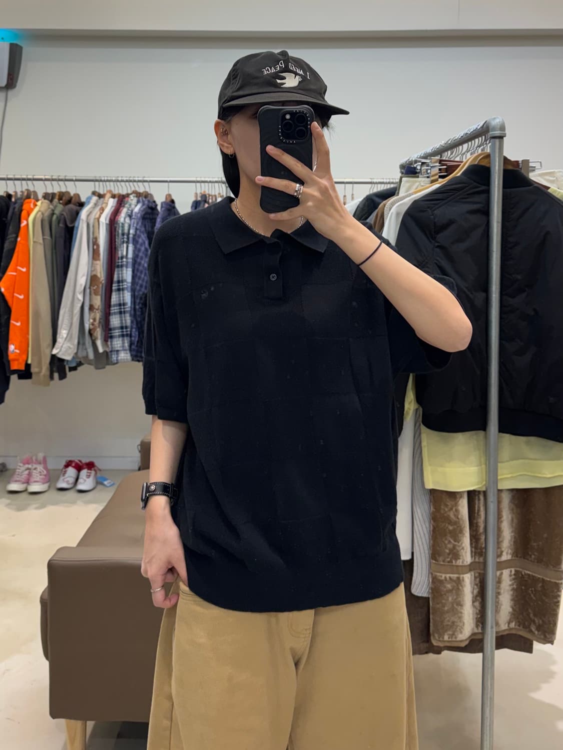 칼하트 wip 체커 폴로 반팔 상품이미지6