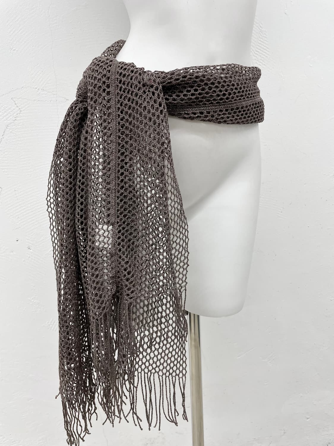 그런지 브라운 글리터 머플러  상품이미지1