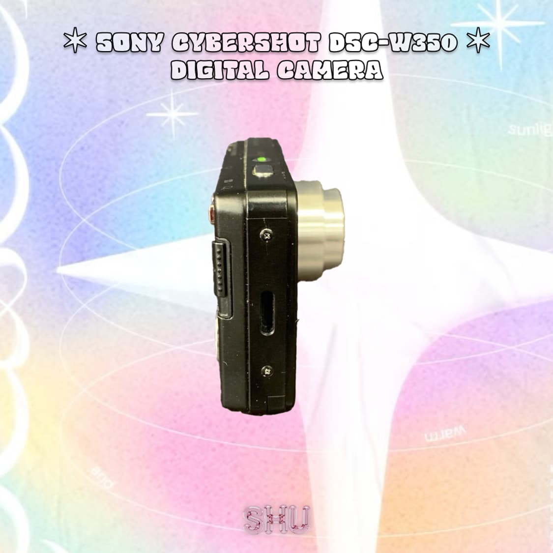 소니 사이버샷 DSC-W350 빈티지 디카 매트블랙  상품이미지4