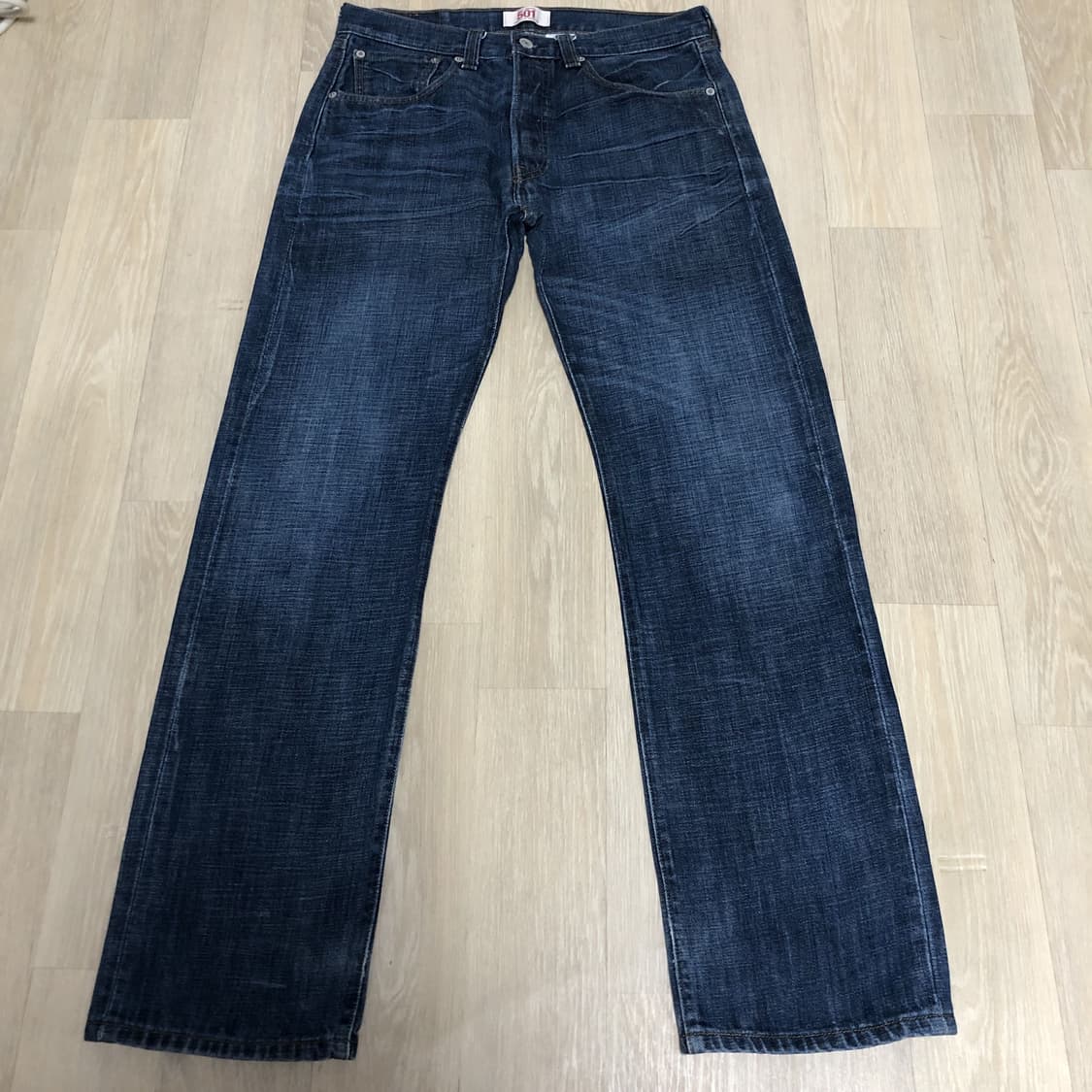(31) 리바이스 Levis 501 스트레이트핏 타이틀 블루 데님 상품이미지1