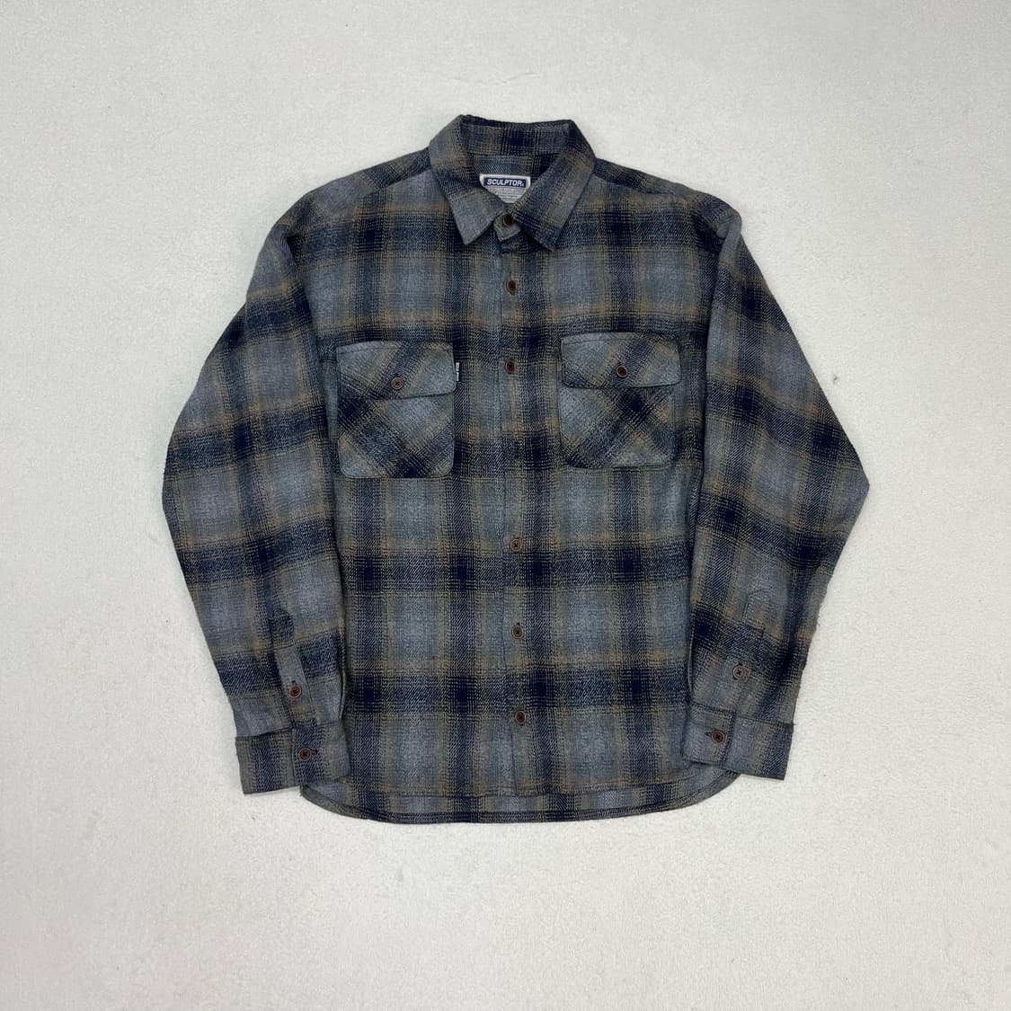 SCULPTOR gray check shirts 상품이미지4