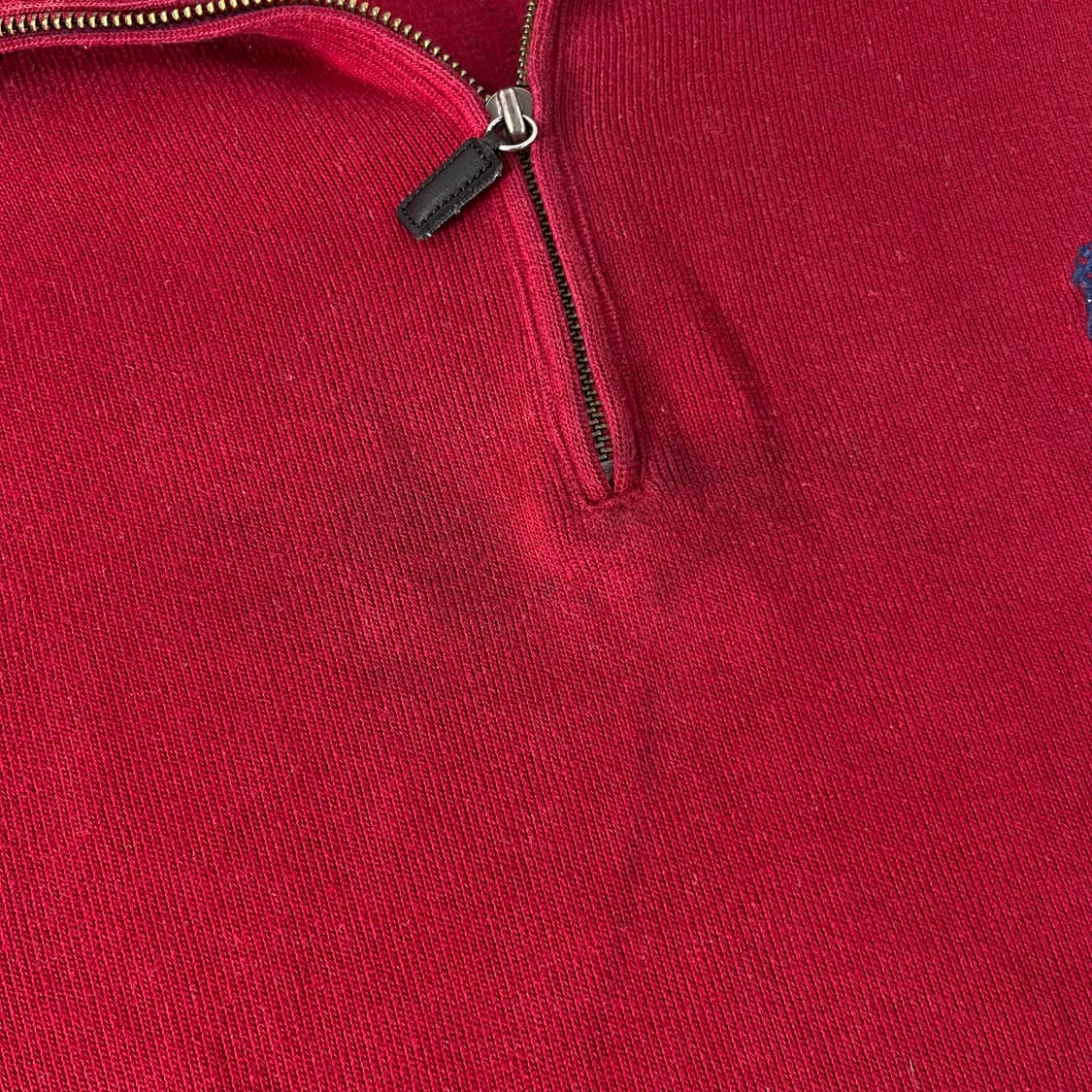 100 폴로랄프로렌 버건디 반집업 니트 상품이미지6