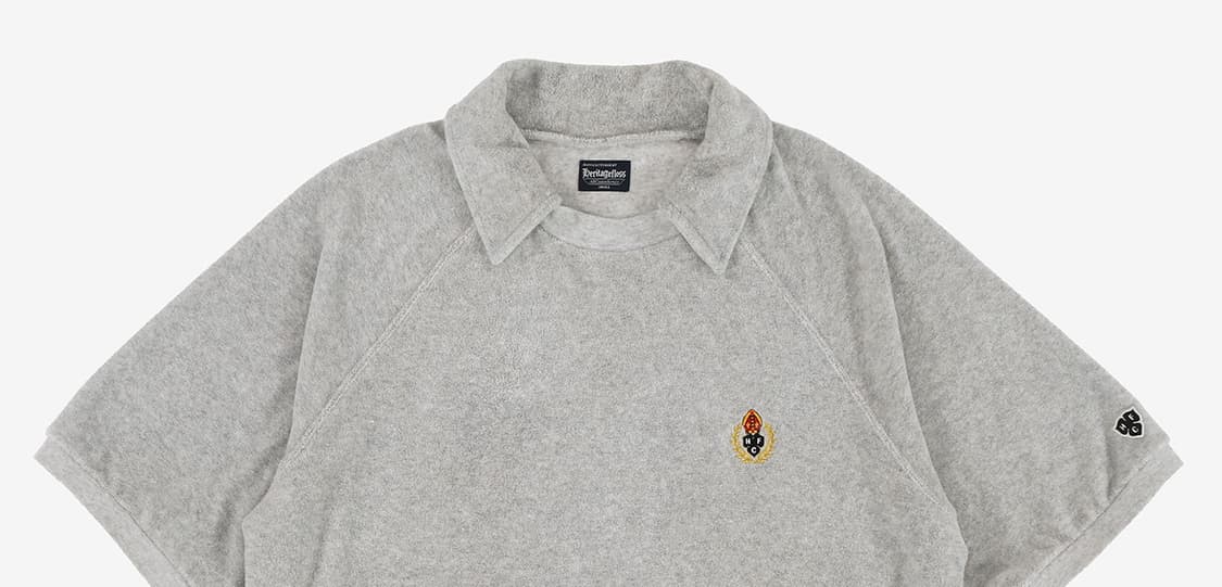헤리티지플로스 CREST TOWEL COLLAR HALF SLEEVE 상품이미지2