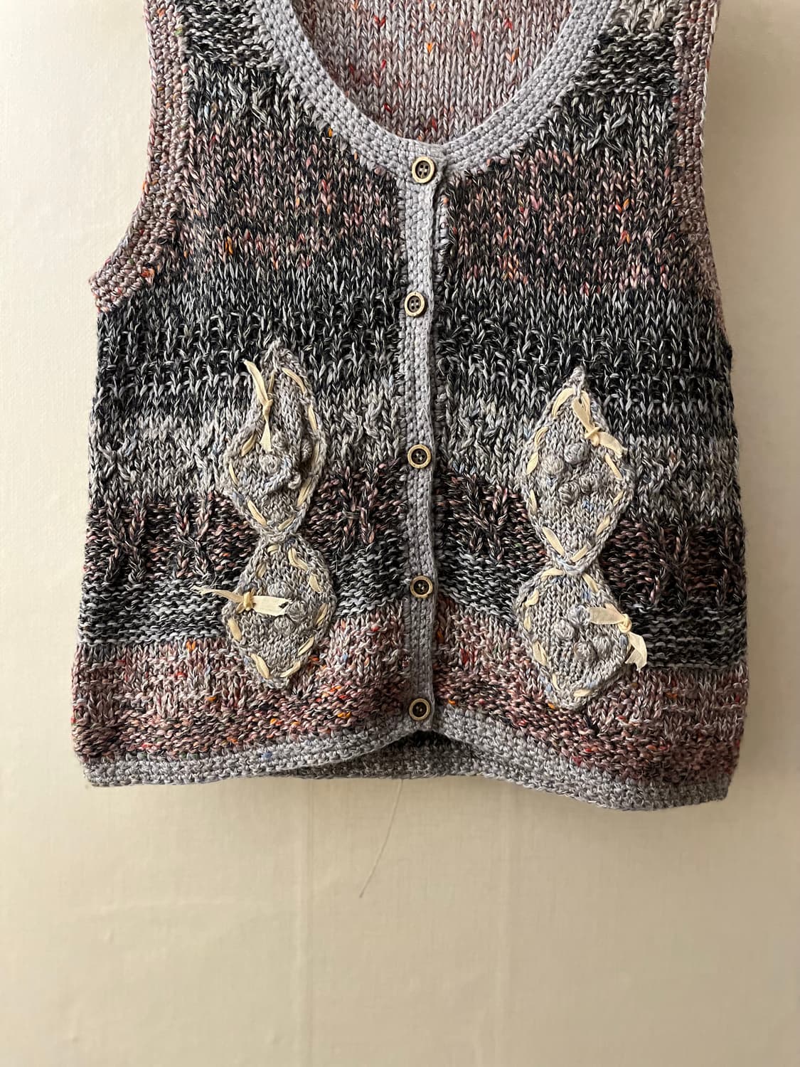 휴먼 우먼 니트 조끼 상품이미지4