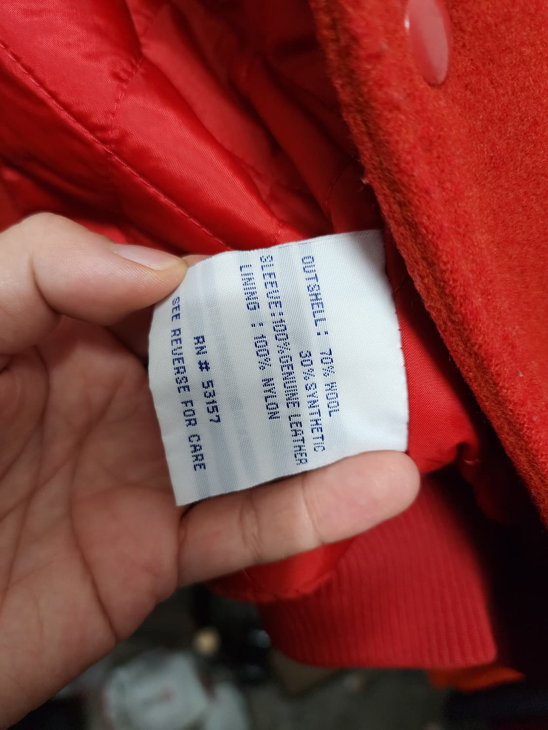 90s 마제스틱 x MLB 보스턴 레드삭스 리얼레더 바시티자켓 상품이미지8