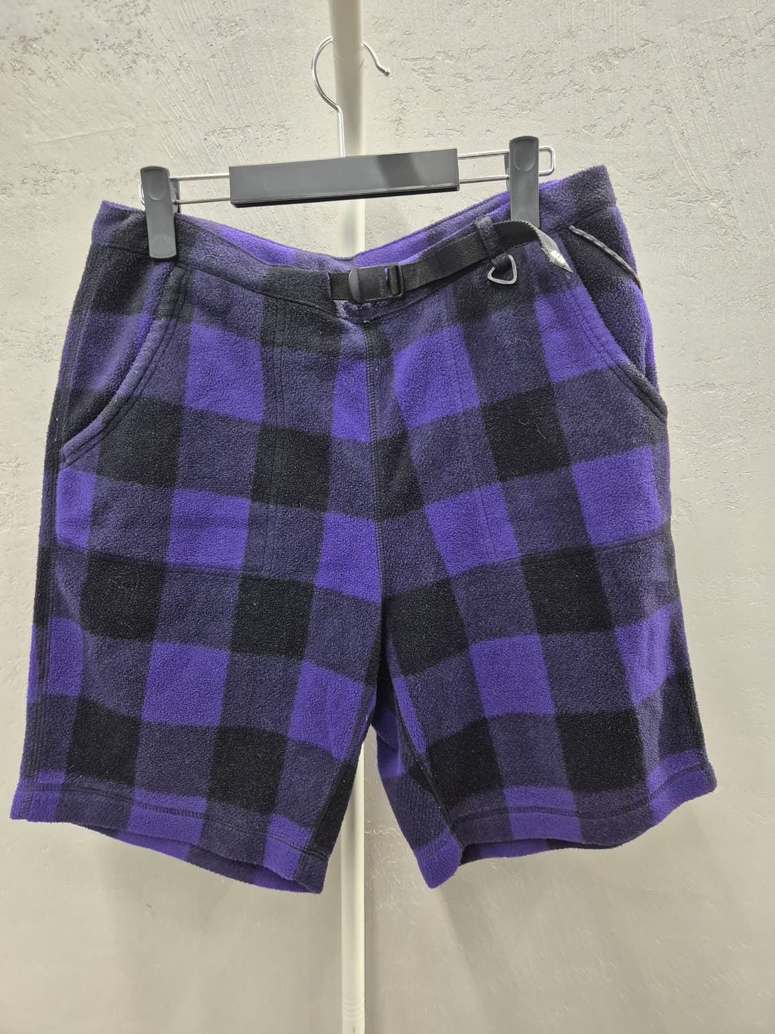 컬럼비아 체크 플리스 반바지 L 상품이미지2