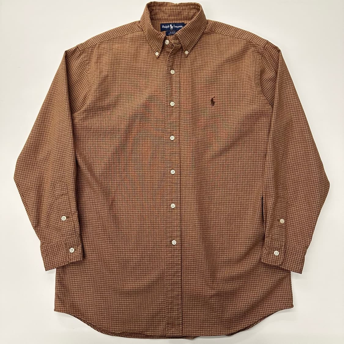 Polo 폴로랄프로렌 00‘s 블레이크 브라운 체크 셔 상품이미지3