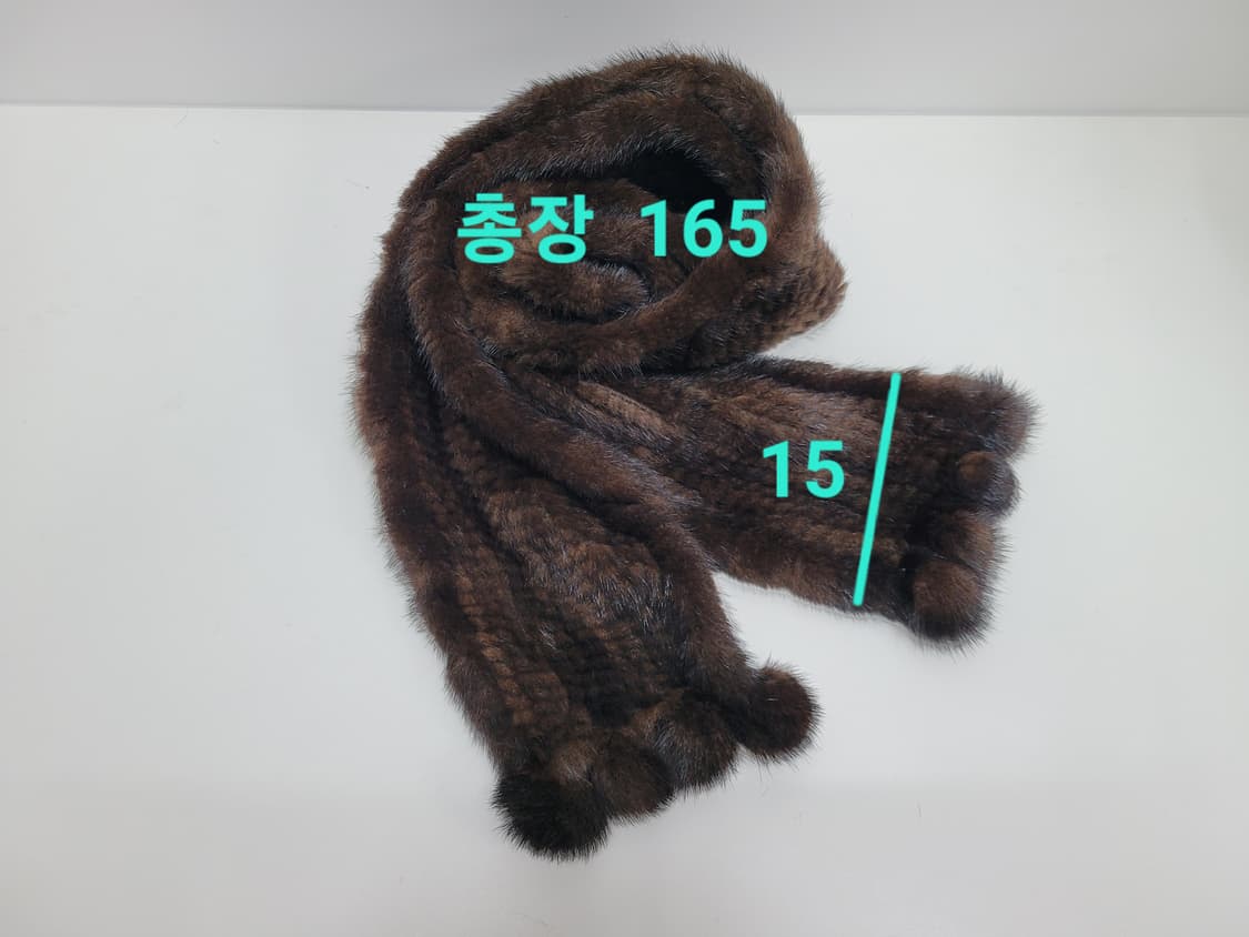 찰스쥬르당 천연 밍크 머플러 / 총장 165 브라운
 상품이미지6