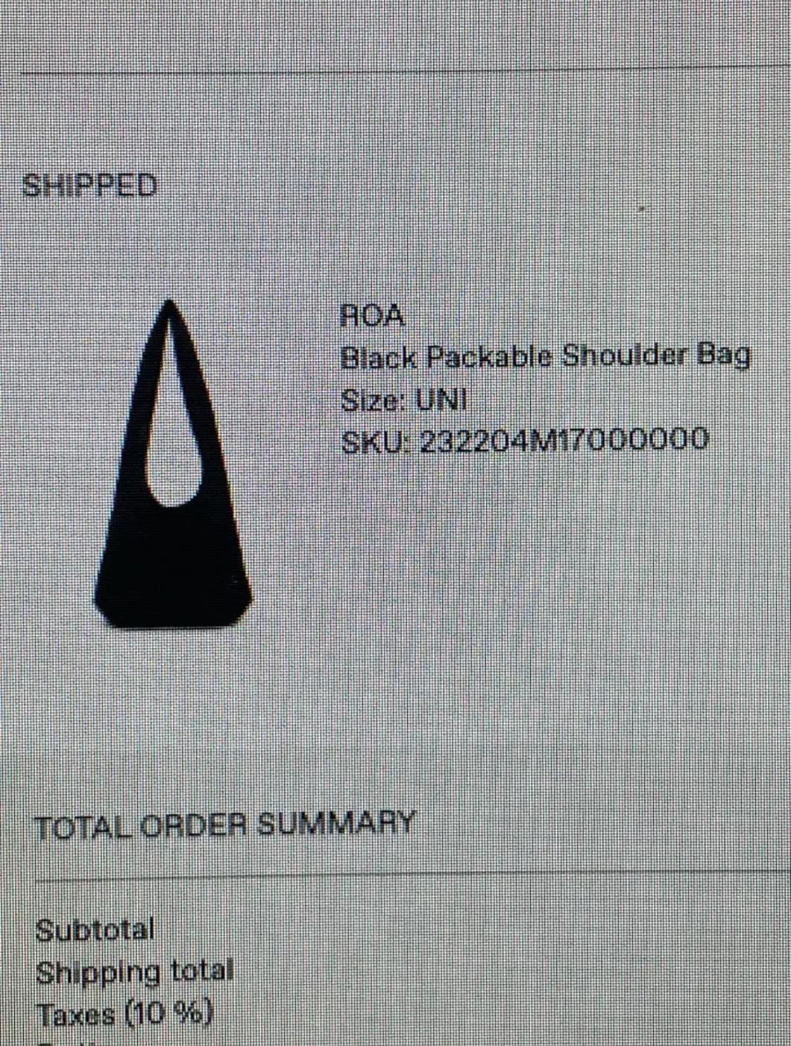 Roa 패커블 나일론 크로스백 블랙 상품이미지4