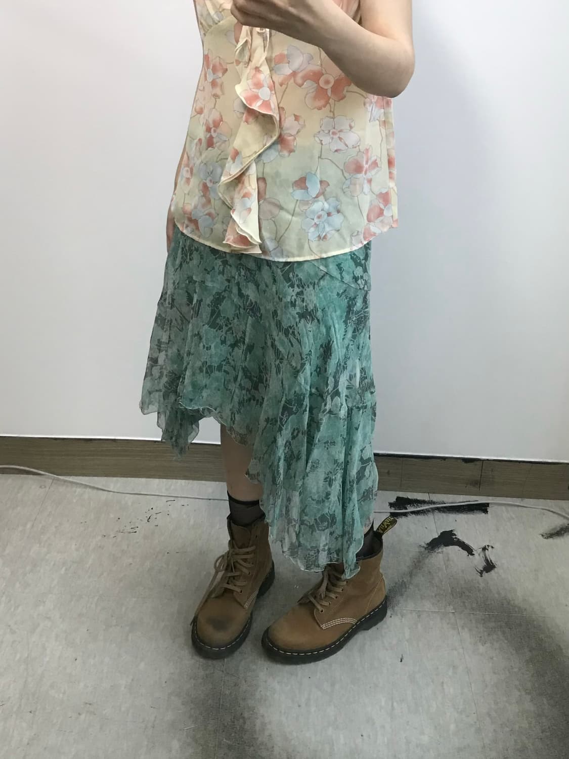 막스마라 플라워 스커트 상품이미지2