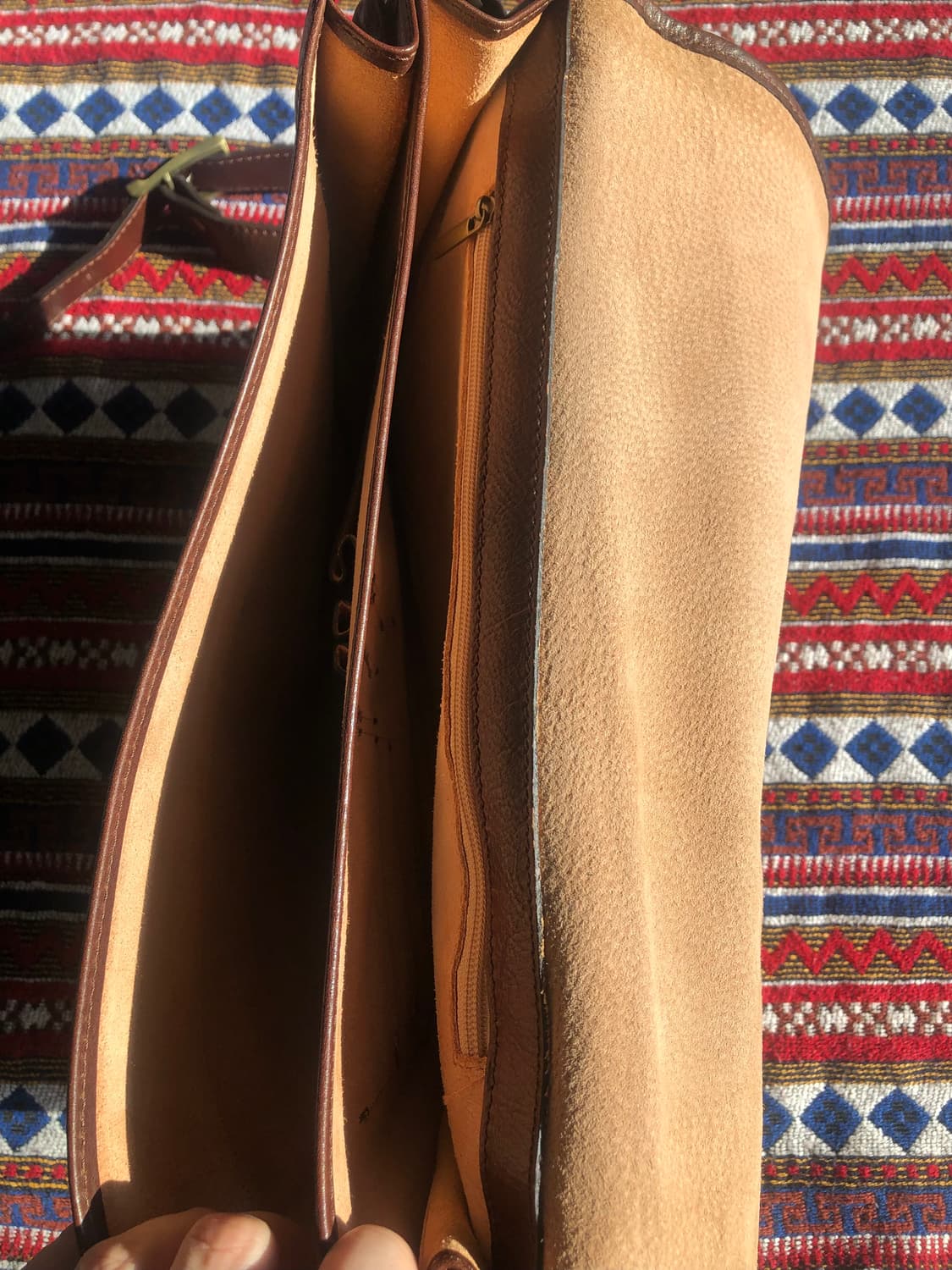 빈티지 이탈리아 레더 브리프케이스 상품이미지7