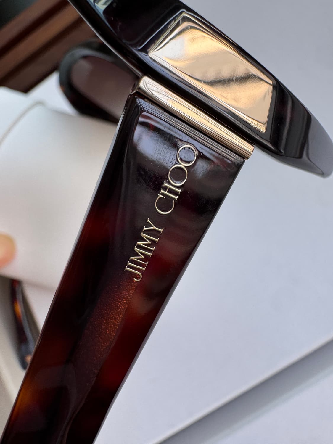 새상품 JIMMY CHOO 다크 브라운 선글라스 GABY F/S TVDH 상품이미지3