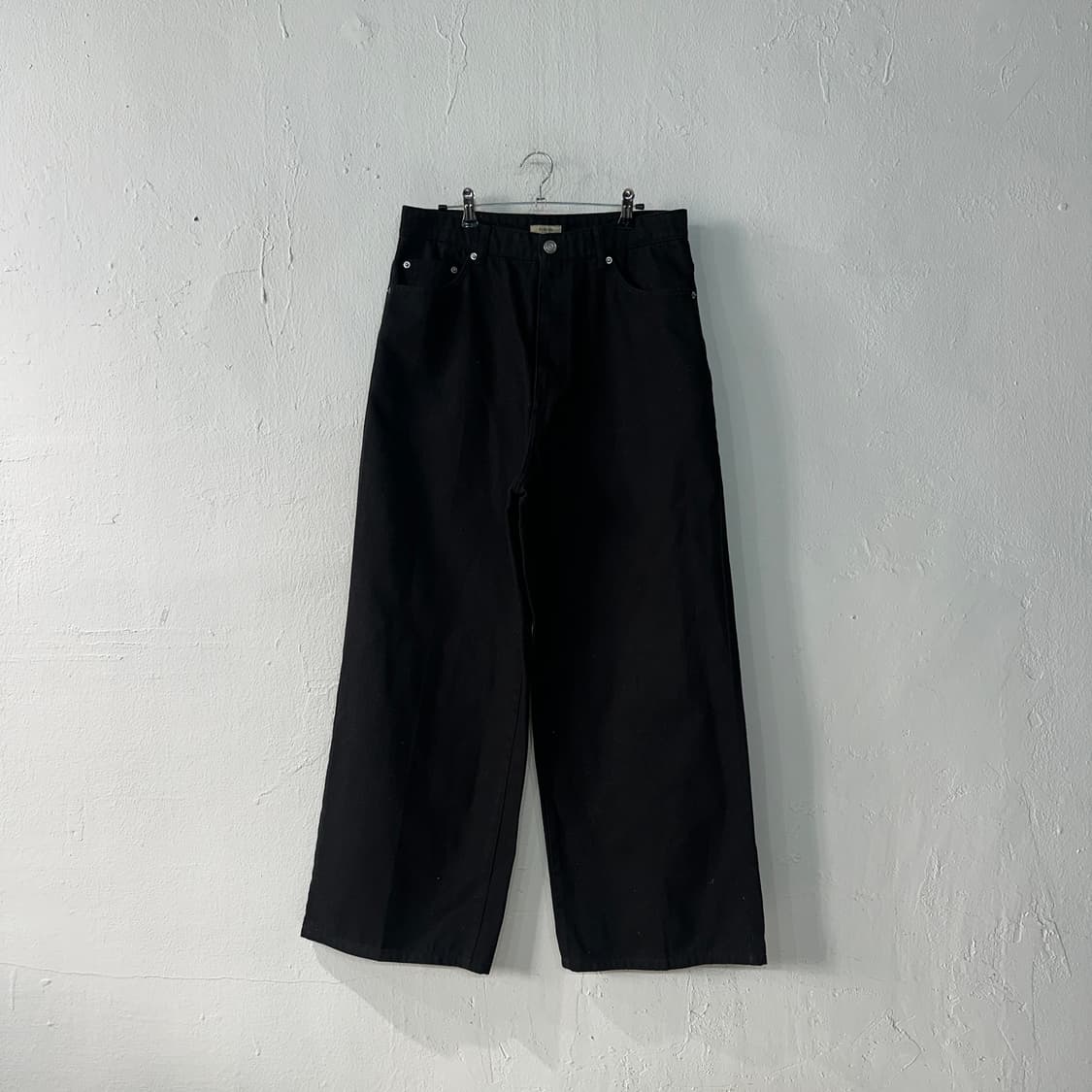 SYSTEM 시스템 와이드 블랙진 32 상품이미지1