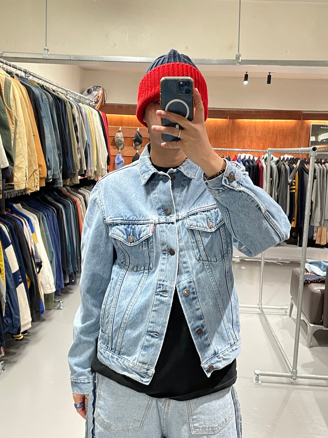 90s made in italy 리바이스 데님 자켓 상품이미지1