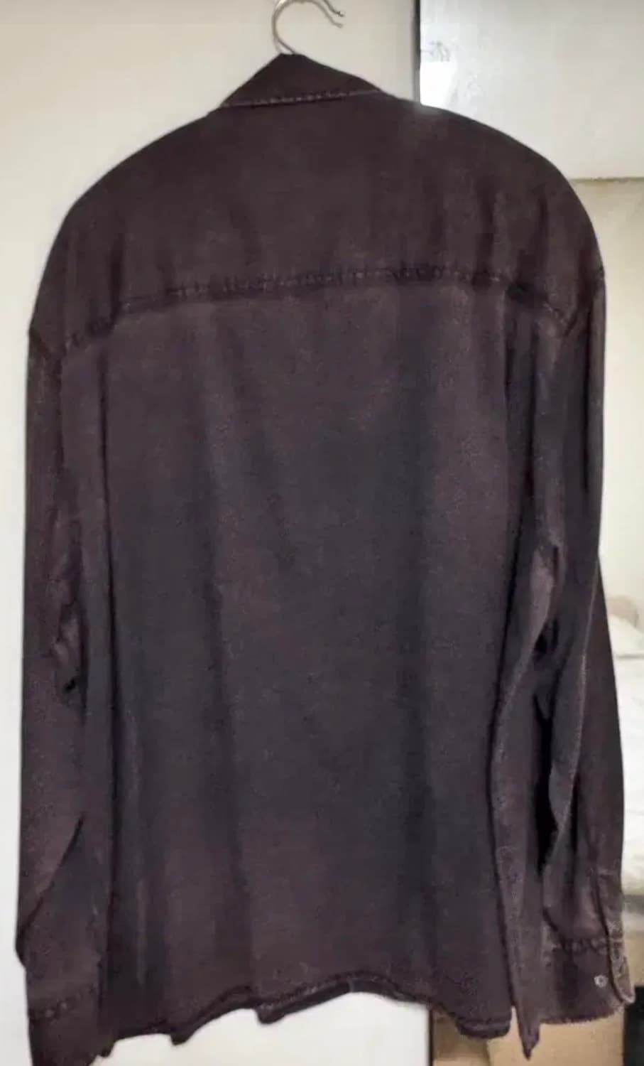 [XL] 아트이프액츠 탠셀 투포켓 빈티지 네이비 셔츠 상품이미지3