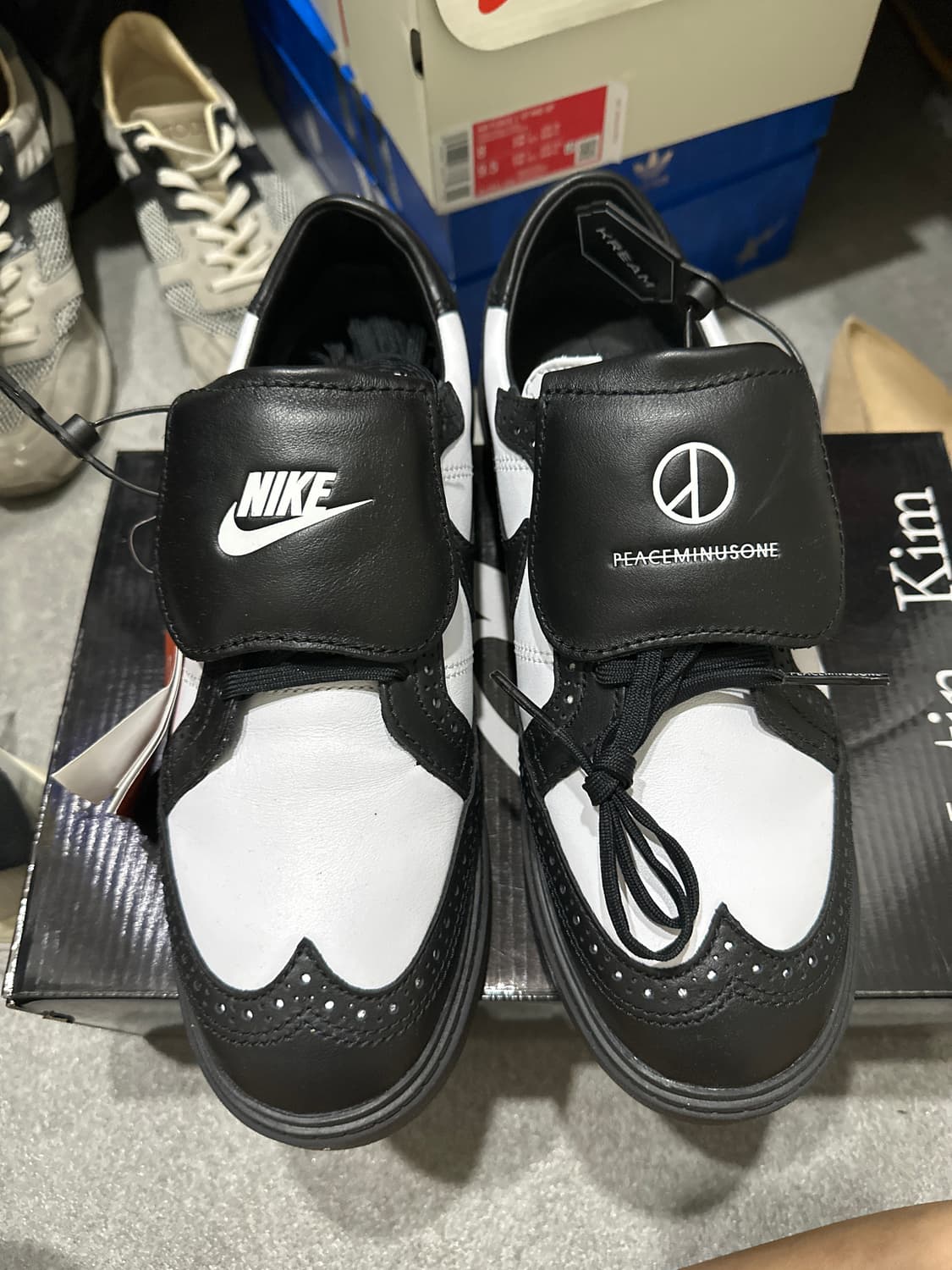 Nike x Peaceminusone Kwondo1 Black and W 상품이미지1