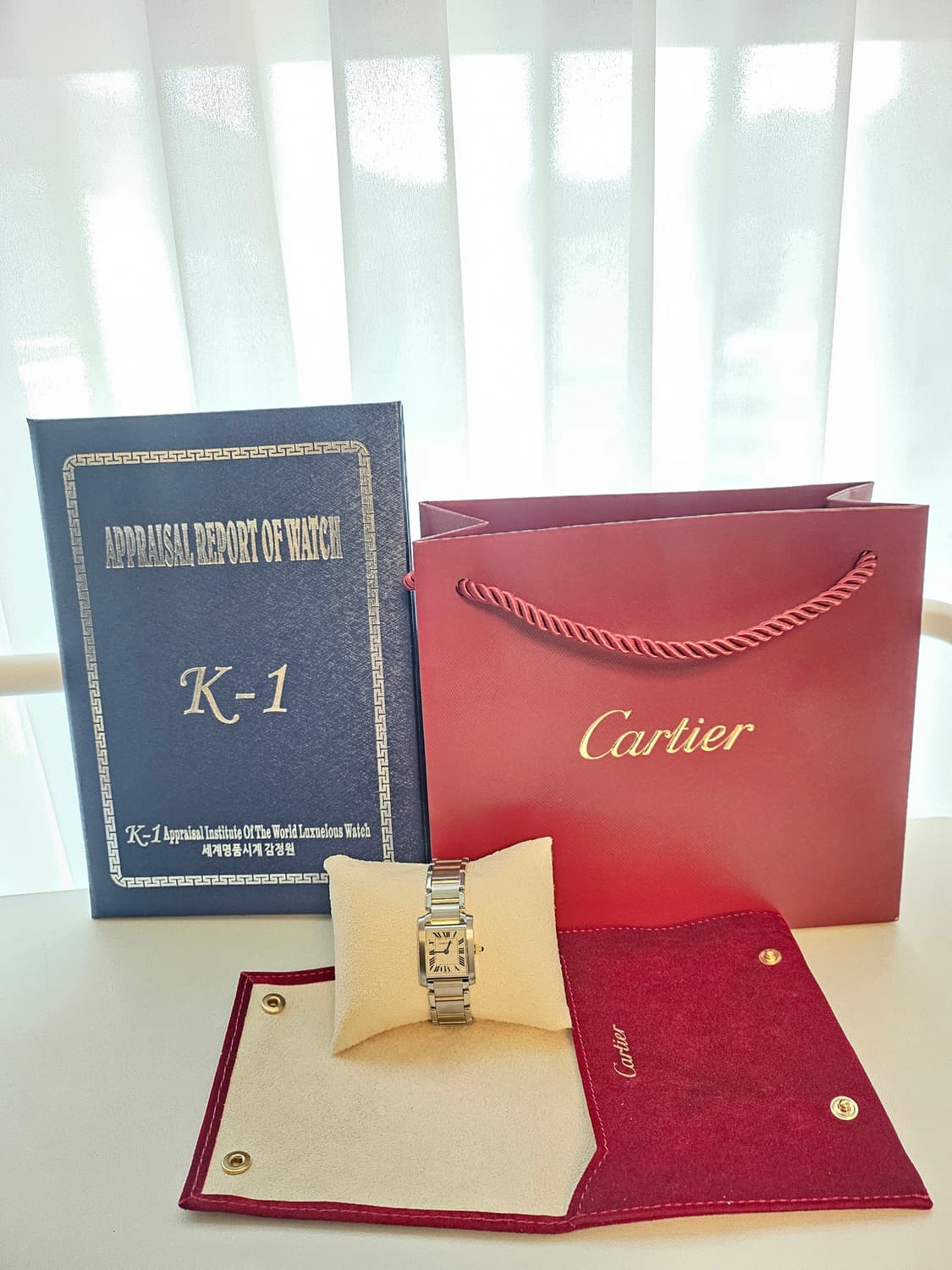 까르띠에 탱크 프랑세즈 18k콤비 스몰 상품이미지4