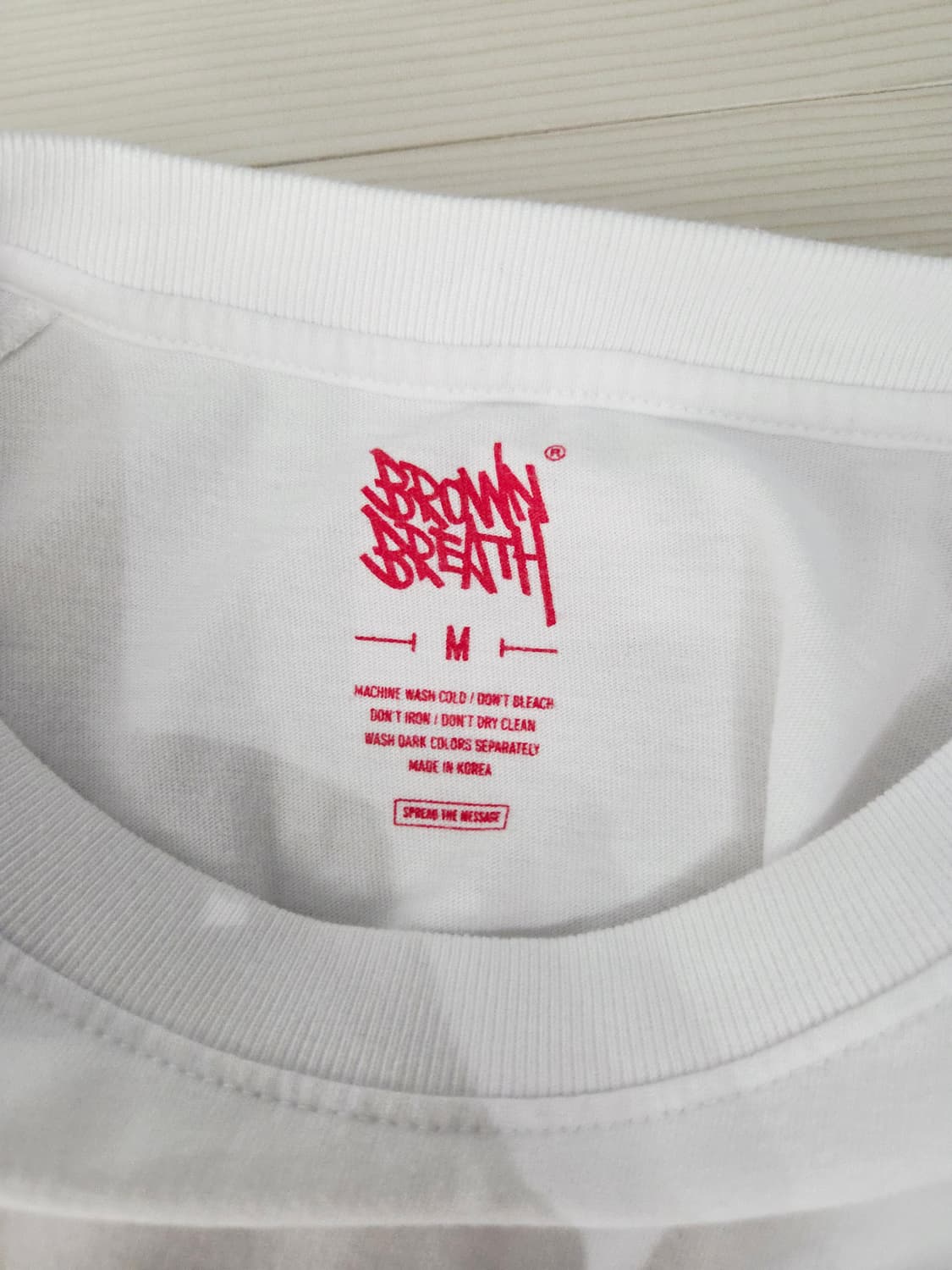 브라운브레스 그래픽 배색 라글란 반팔 티셔츠 상품이미지7