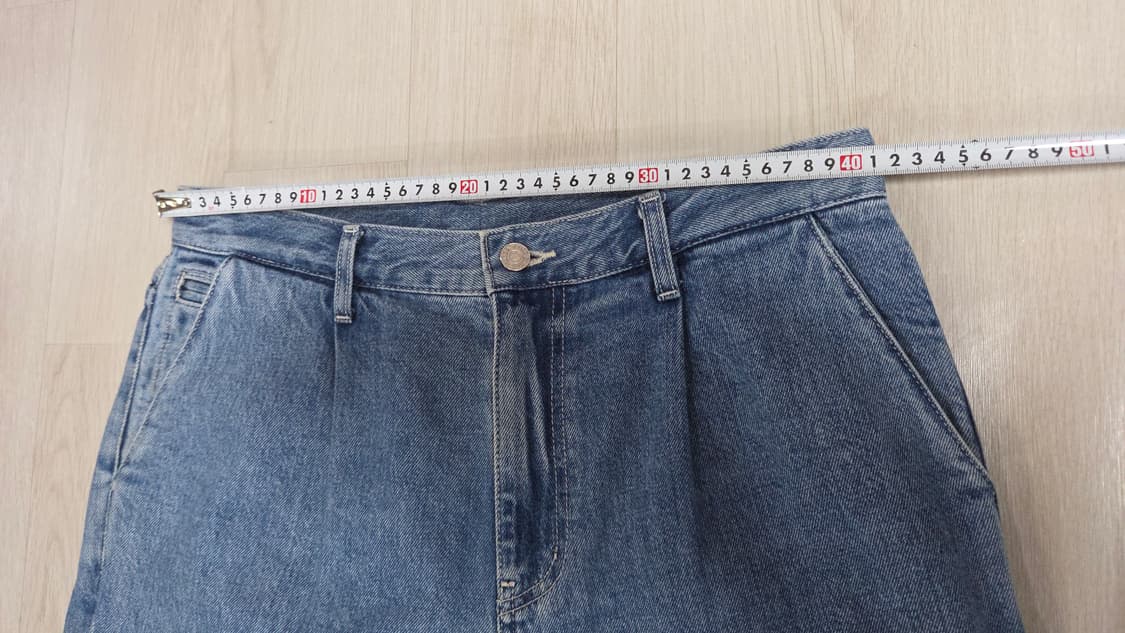 (착샷) 올드비 oldbe 원턱 데님 팬츠 상품이미지6