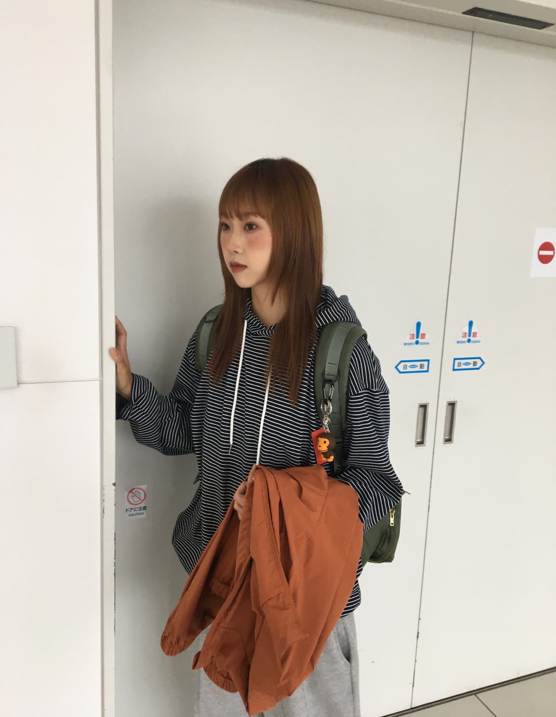 코지 스트라이프 스프링 후드티 상품이미지2