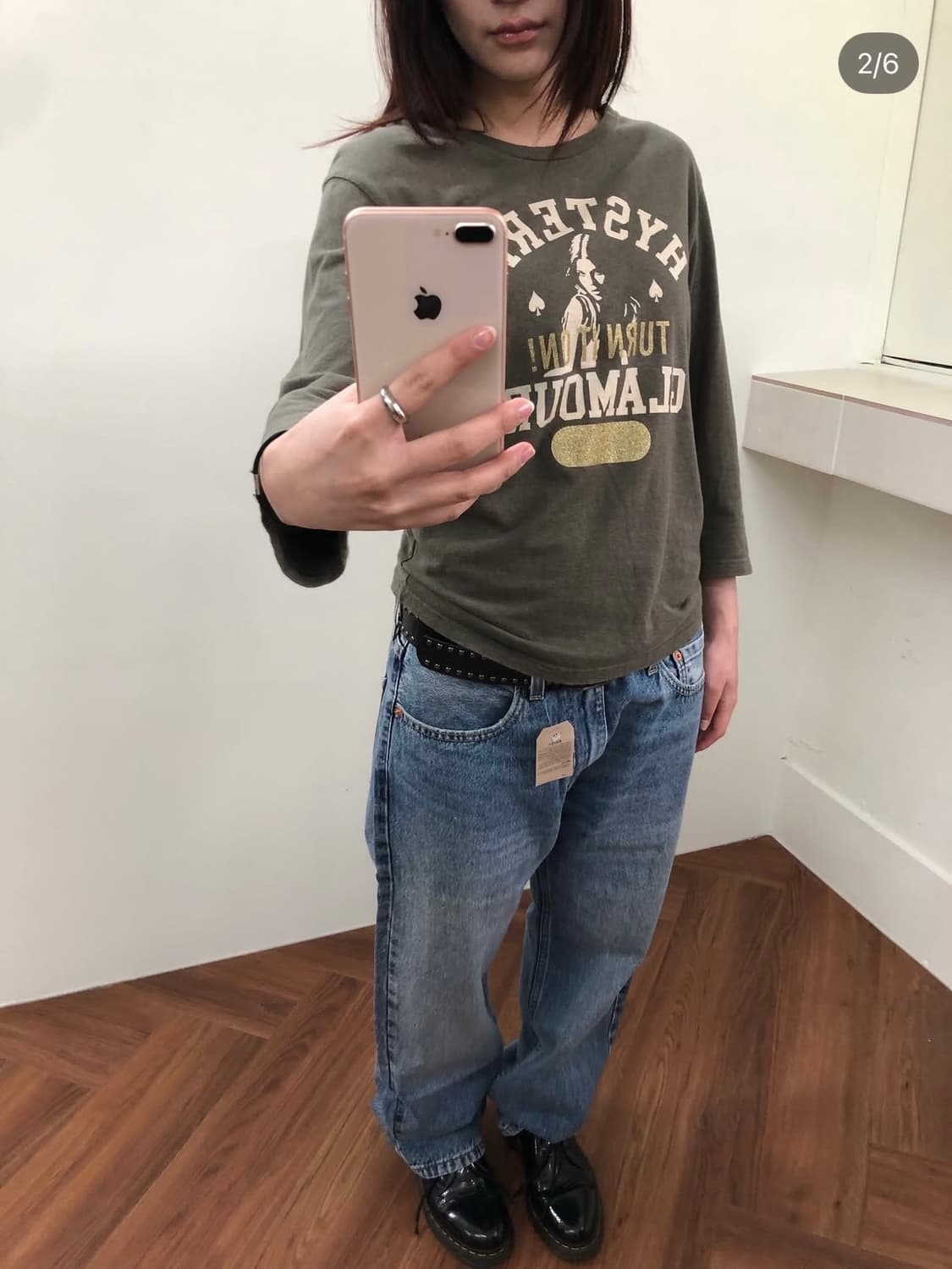 히스테릭 글래머 7부 티셔츠 상품이미지3