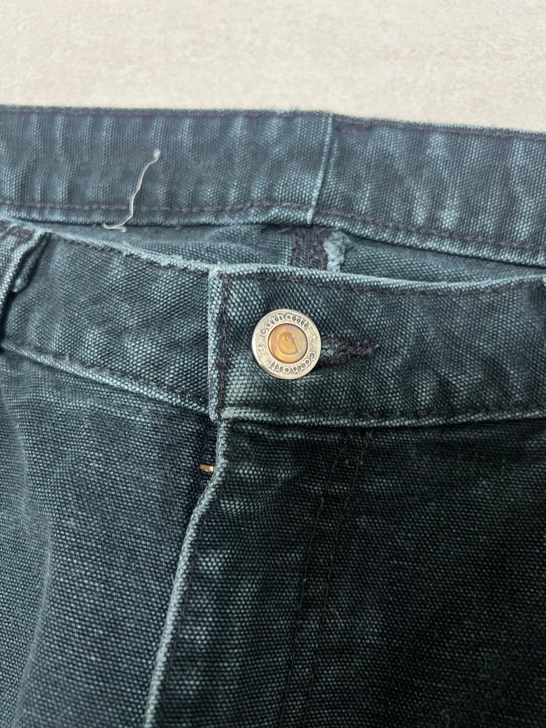 빈티지 칼하트 워크팬츠 다크그린 상품이미지5