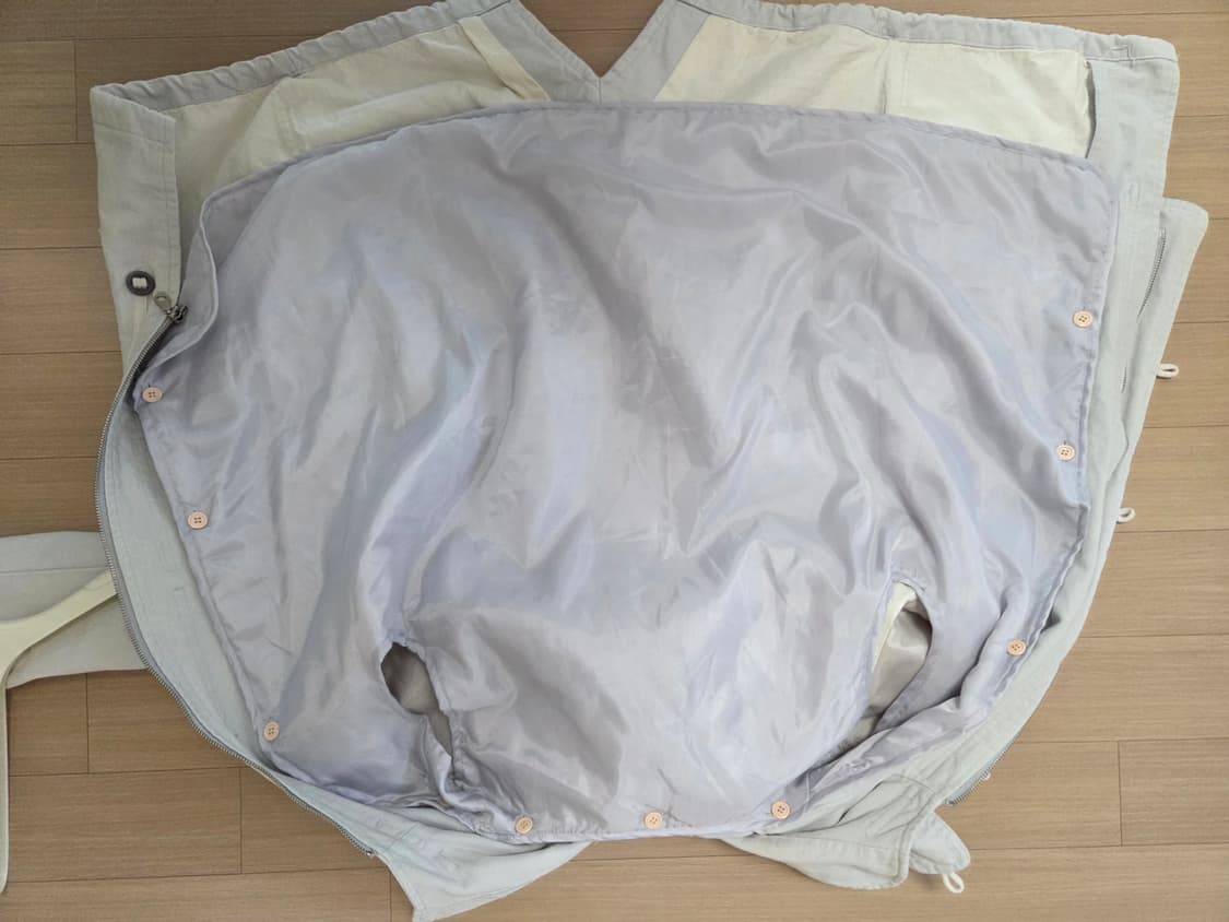 화이트 코튼 야상 상품이미지3