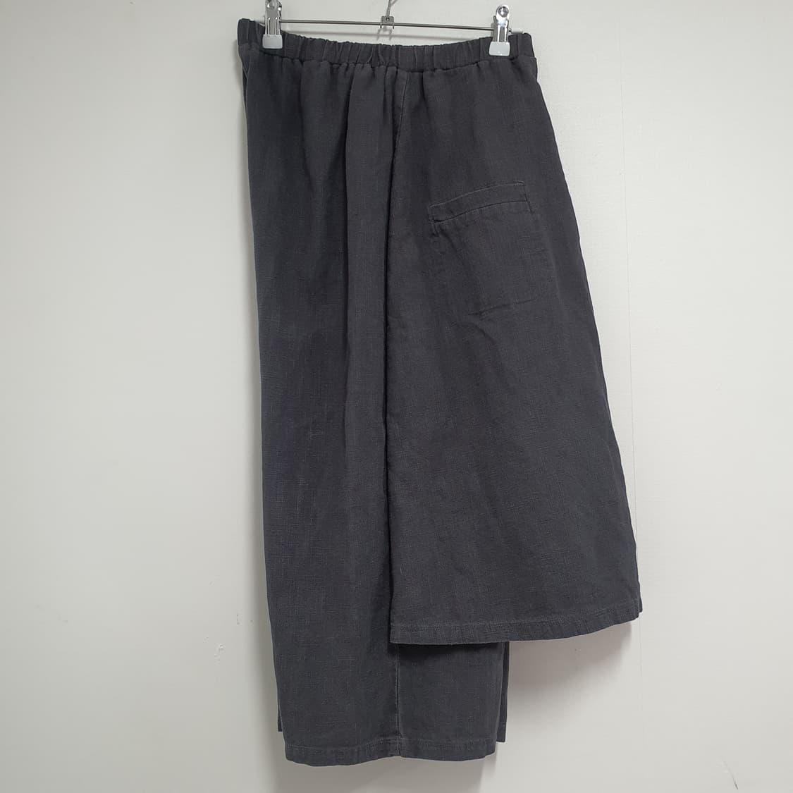 빈티지 젠더리스 린넨 레이어드 스커트팬츠 상품이미지3
