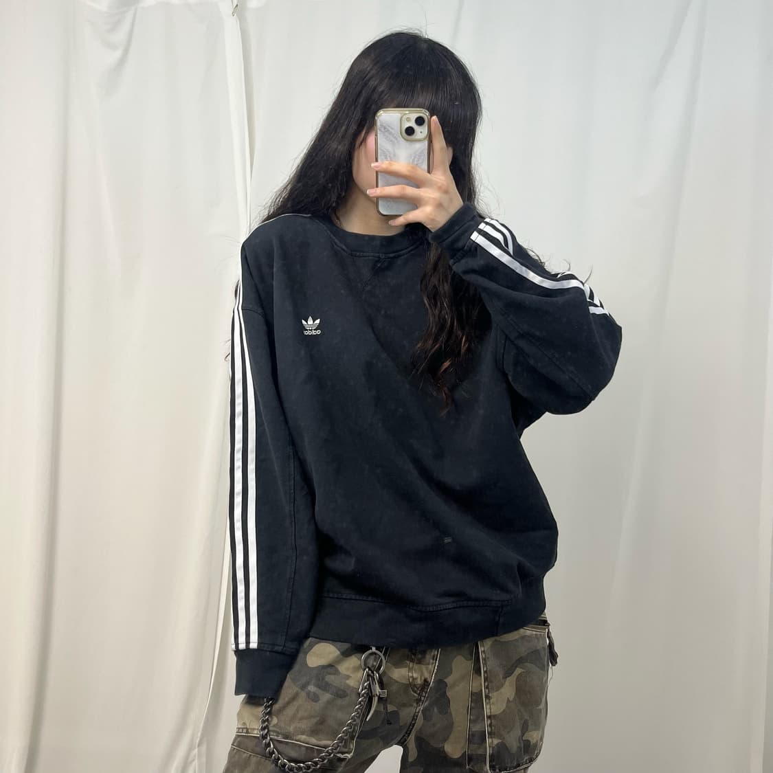 Adidas black Firebird sweatshirt 상품이미지2