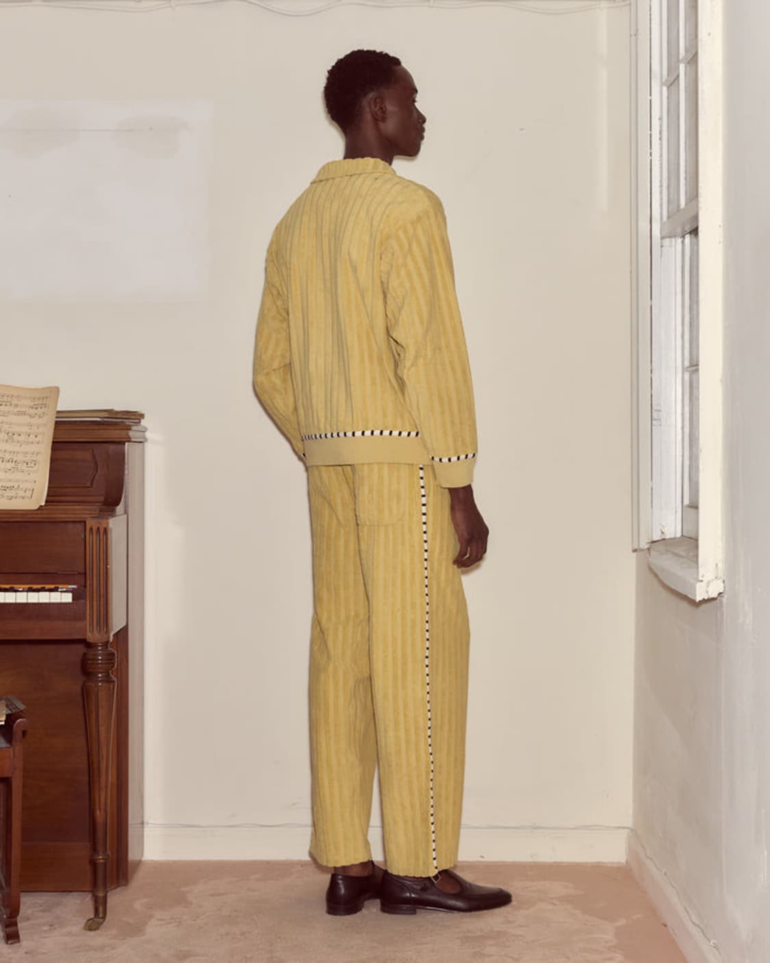 [S,M,L,XL]보디 BODE Croquet 스트라이프 하프 집업 니트 상품이미지4