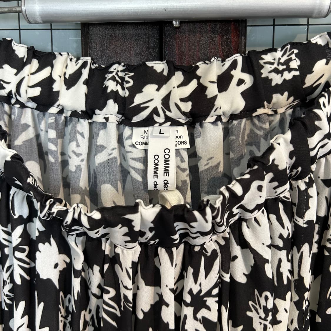 꼼 데 가르송 꼼 데 가르송 AD2018 밴디드 프릴 스커트  상품이미지5