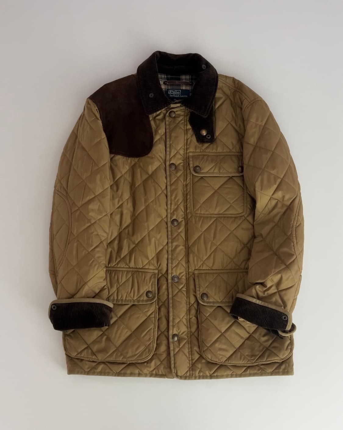 폴로 랄프로렌 브라운 캠튼 퀼팅 자켓 M 상품이미지1